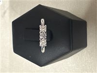 Anello Gioielleria Dossena  Donna in Oro bianco Diamante ANOR-119-253